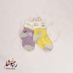 جوراب گپ مچی پاشنه و پنجه شاینی ۲ طرح (۲۴ عددی) - تصویر 3