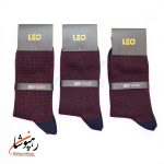 جوراب لئو LEO ساق دار دوفس سرمهای و زرشکی (پک 6 عددی)(102) - تصویر 2