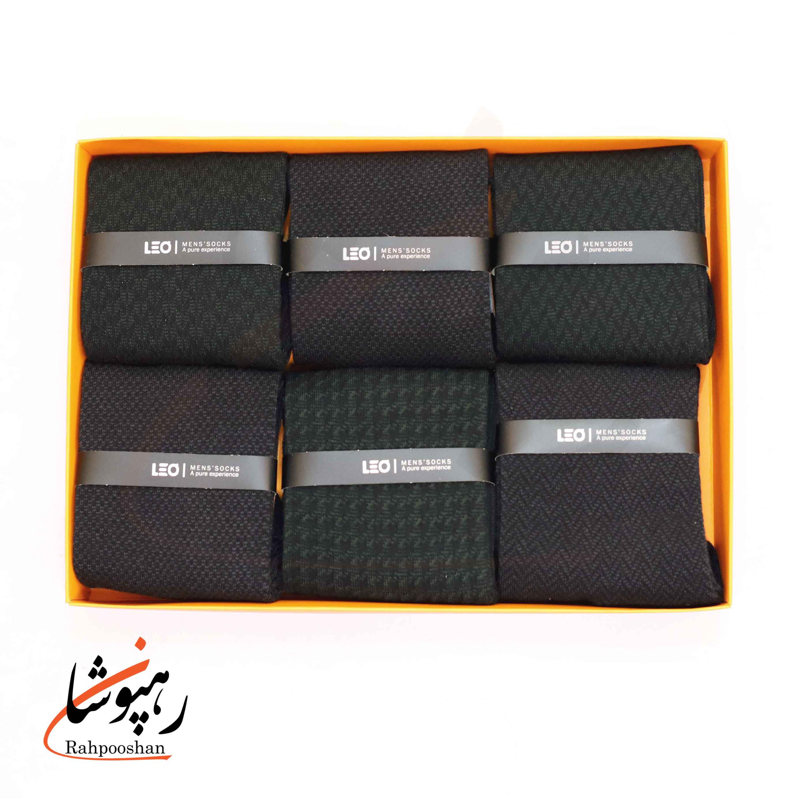 جوراب لئو LEO ساق دار دوفس مشکی و سبز تیره (پک 6 عددی)(117) جوراب لئو LEO ساق دار دوفس مشکی و سبز تیره (پک 6 عددی)(117)