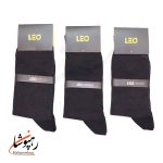 جوراب ساقدار دوفس مشکی و زرشکی طرح لئو LEO (پک 6 عددی)(122) - تصویر 2