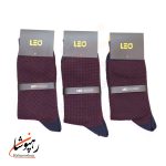 جوراب لئو LEO ساق دار دوفس زرشکی و سبز تیره  (پک 6 عددی)(123) - تصویر 2