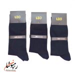جوراب لئو LEO ساق دار دوفس مشکی سرمهای (پک 6 عددی)(125) - تصویر 2