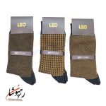 جوراب لئو LEO ساقدار 6 طرح رنگ طلایی (پک 6 عددی)(129) - تصویر 5