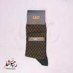 جوراب لئو LEO ساقدار 6 طرح رنگ طلایی (پک 6 عددی)(129) - تصویر 3