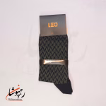 جوراب لئو LEO ساق دار دوفس مشکی دودی و سبز زیتونی (پک 6 عددی)(124) - تصویر 3