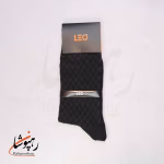 جوراب ساقدار دوفس مشکی و زرشکی طرح لئو LEO (پک 6 عددی)(122) - تصویر 3
