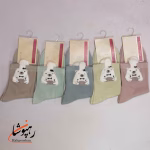 جوراب نیم ساق طرح خرس گرسنه 5 رنگ (10 عددی) - تصویر 4