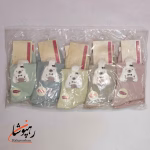 جوراب نیم ساق طرح خرس گرسنه 5 رنگ (10 عددی) - تصویر 6
