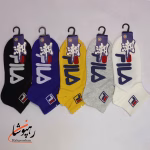 جوراب مچی طرح FILA در 5 رنگ (10 عددی) - تصویر 4