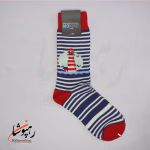 جوراب ساقدار موکسیائو (MOXIAO) مردانه طرح فانوس دریایی - تصویر 2