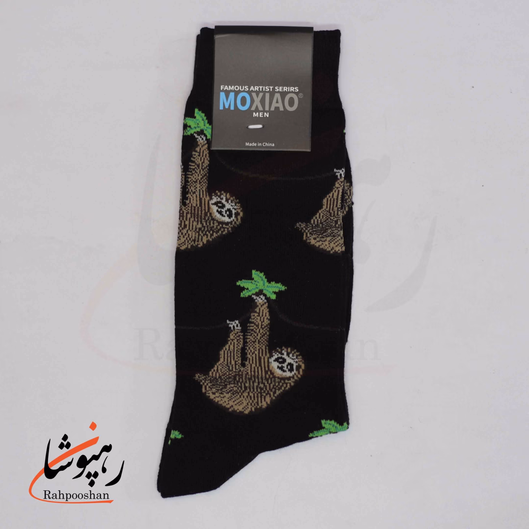 جوراب ساقدار موکسیائو (MOXIAO) مردانه طرح تنبل های شاد