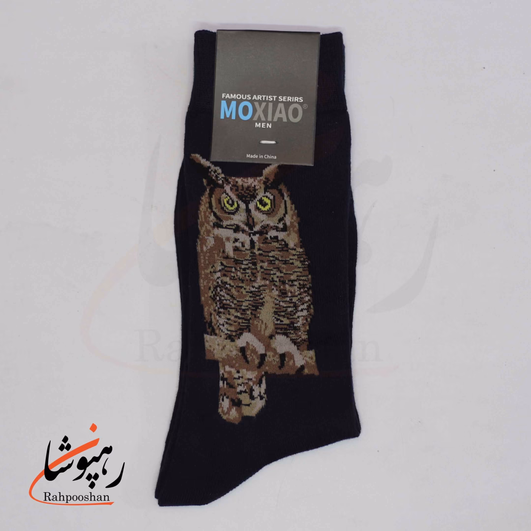 جوراب ساقدار موکسیائو (MOXIAO) مردانه طرح جغد شبگرد