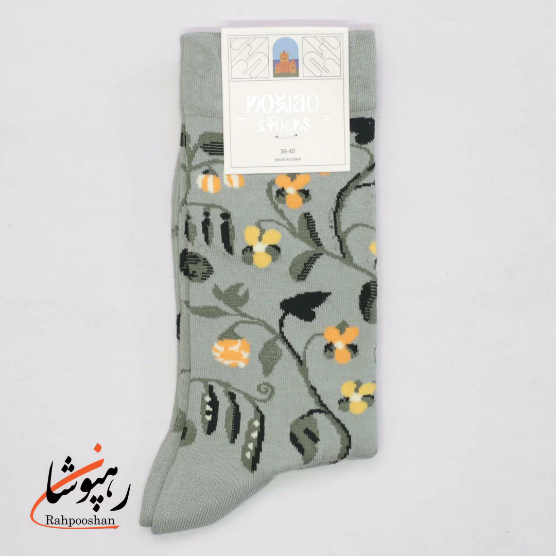 جوراب ساقدار موکسیائو (MOXIAO) طرح طبیعت آرام