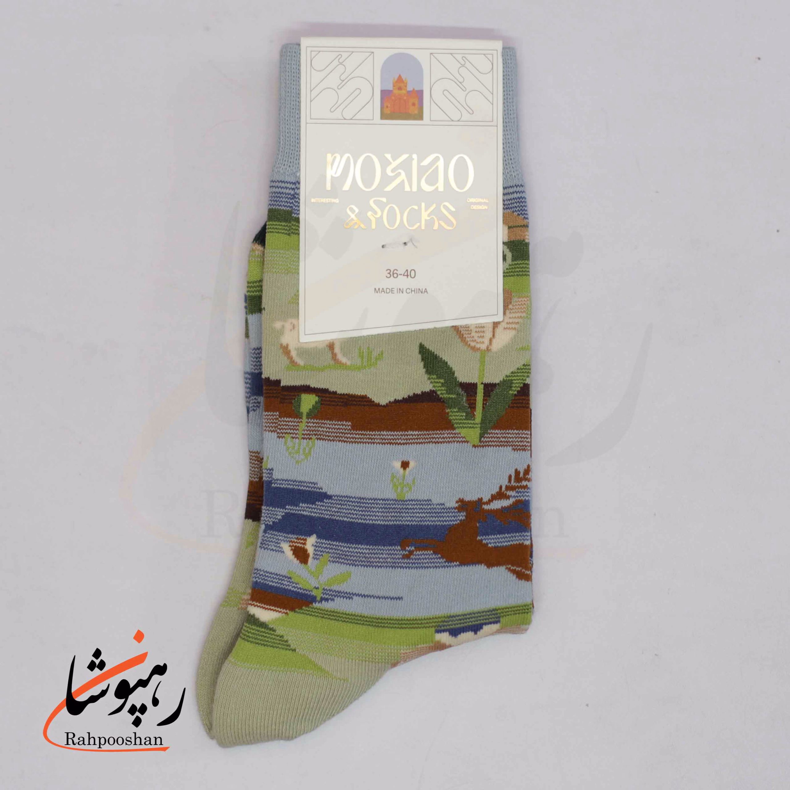 جوراب ساقدار موکسیائو (MOXIAO) طرح برکه آرام جوراب ساقدار موکسیائو (MOXIAO) طرح برکه آرام