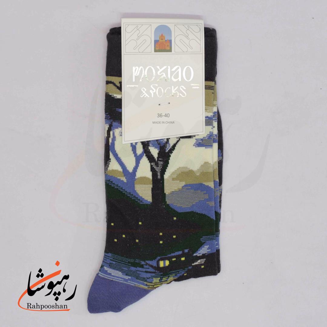 جوراب ساقدار موکسیائو (MOXIAO) طرح شب پر ستاره