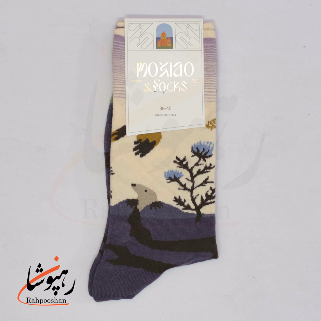 جوراب ساقدار موکسیائو (MOXIAO) طرح خانه موش کور