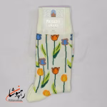 جوراب ساقدار موکسیائو (MOXIAO) طرح باغ لاله