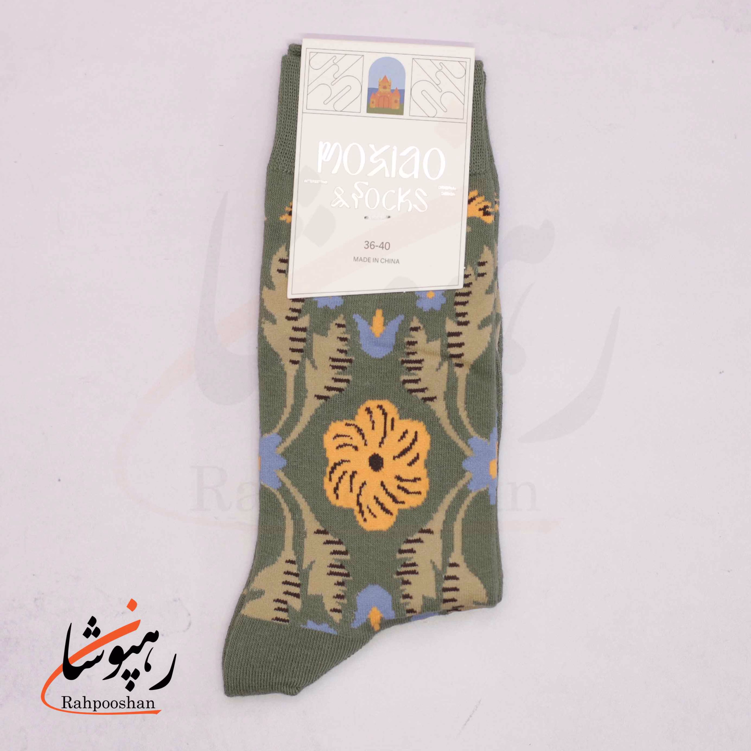 جوراب ساقدار موکسیائو (MOXIAO) طرح نقش و نگار طبیعت جوراب ساقدار موکسیائو (MOXIAO) طرح نقش و نگار طبیعت