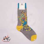 جوراب ساقدار موکسیائو (MOXIAO) طرح دسته گل رنگین - تصویر 2