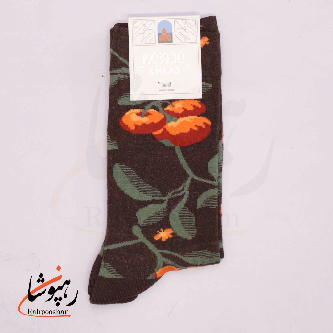 جوراب ساقدار موکسیائو (MOXIAO) طرح میوه بهشتی