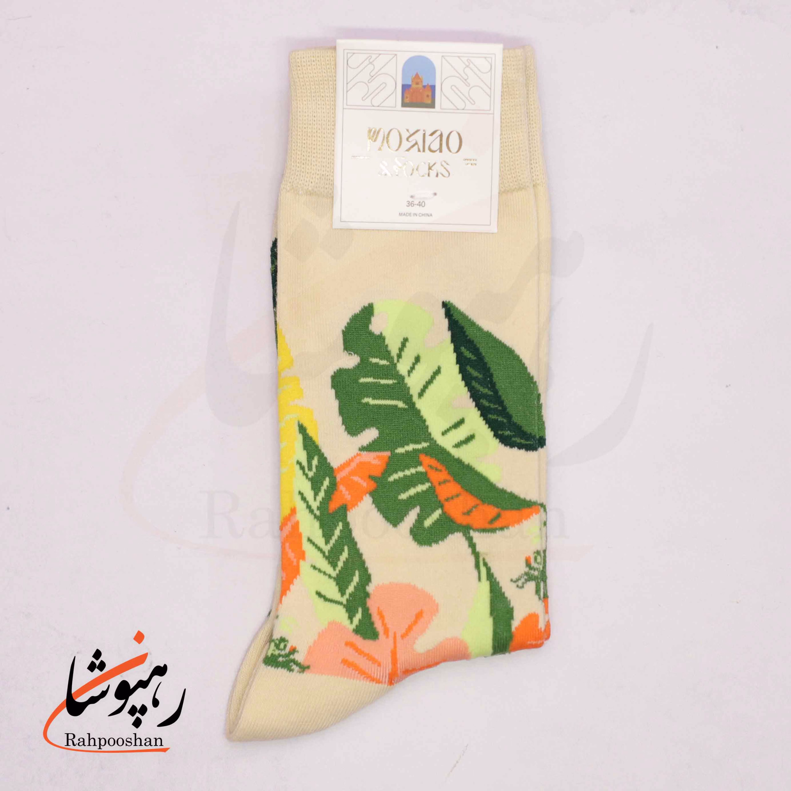 جوراب ساقدار موکسیائو (MOXIAO) طرح طبیعت استوایی جوراب ساقدار موکسیائو (MOXIAO) طرح طبیعت استوایی