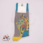 جوراب ساقدار موکسیائو (MOXIAO) طرح دسته گل رنگین