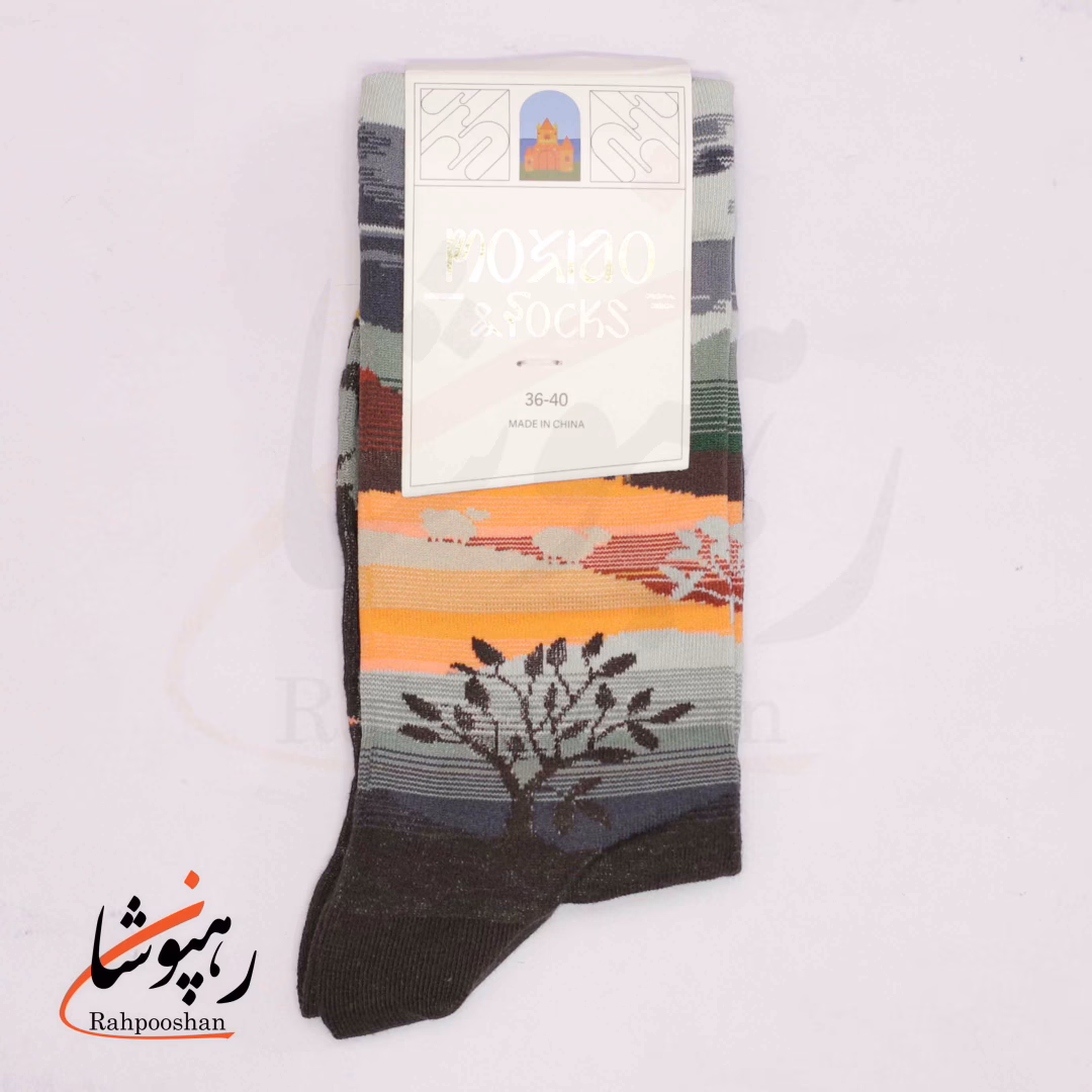 جوراب ساقدار موکسیائو (MOXIAO) طرح دشت رویایی