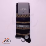 جوراب ساق بلند بارکد (BARCODE) طرح لطافت قدیمی (vintage grace) سیاه