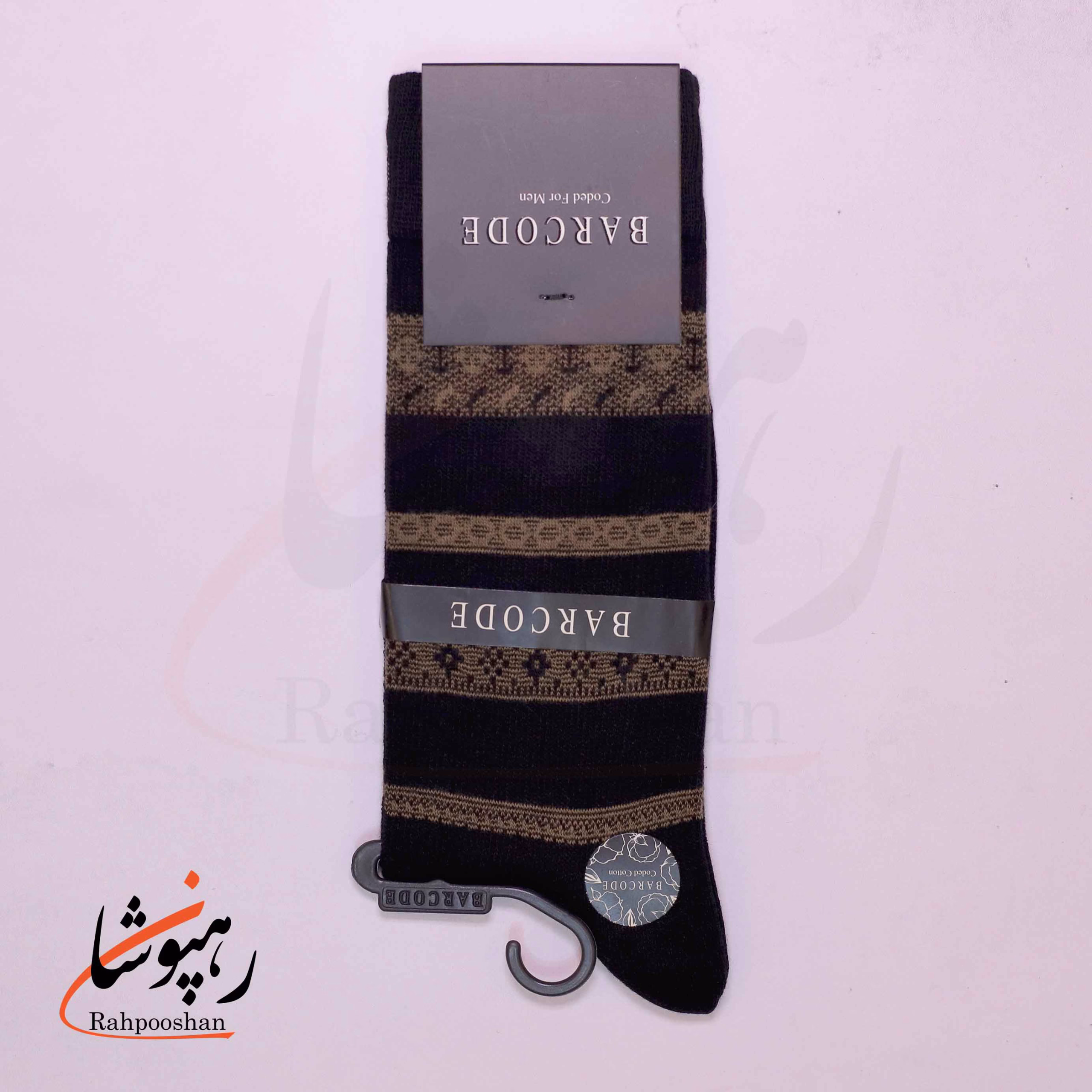 جوراب ساق بلند بارکد (BARCODE) طرح لطافت قدیمی (vintage grace) سیاه جوراب ساق بلند بارکد (BARCODE) طرح لطافت قدیمی (vintage grace) سیاه