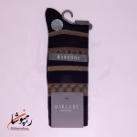 جوراب ساق بلند بارکد (BARCODE) طرح لطافت قدیمی (vintage grace) سیاه - تصویر 3
