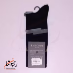 جوراب ساق بلند بارکد (BARCODE) طرح لطافت قدیمی (vintage grace) سیاه - تصویر 2