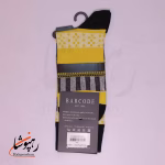 جوراب ساق بلند بارکد (BARCODE) طرح ریتم جسورانه (Bold Rhythm) سیاه - تصویر 2