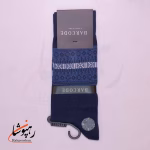 جوراب ساق بلند بارکد (BARCODE) طرح ژاکارد بارسا سرمه ای