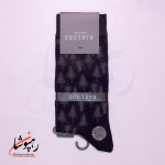 جوراب ساق بلند بارکد (BARCODE) طرح درخت کاج سیاه