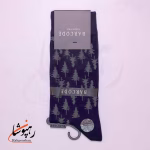 جوراب ساق بلند بارکد (BARCODE) طرح شبکه نیمه شب (midnightgrid) ذغالی