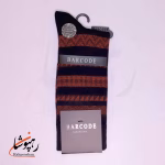جوراب ساق بلند بارکد (BARCODE) طرح کد شهری (urbancode) سیاه - تصویر 3