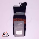 جوراب ساق بلند بارکد (BARCODE) طرح کد شهری (urbancode) سیاه - تصویر 2