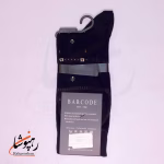 جوراب ساق بلند بارکد (BARCODE) طرح باغ کوچک (minimalgarden) سیاه - تصویر 2