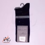 جوراب ساق بلند بارکد (BARCODE) طرح خط نقطه (dotline) سیاه - تصویر 2