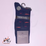 جوراب ساق بلند بارکد (BARCODE) طرح فرمول یک (formulaone) سرمه ای - تصویر 3