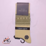 جوراب ساق بلند بارکد (BARCODE) طرح ژاکارد دونه برفی کرم