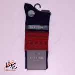 جوراب ساق بلند بارکد (BARCODE) طرح ژاکارد دونه برفی سرمه ای - تصویر 3