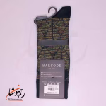جوراب ساق بلند بارکد (BARCODE) طرح بافت خاکی (earthweave) سبز یشمی - تصویر 2
