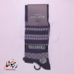 جوراب ساق بلند بارکد (BARCODE) طرح کد شهری (urbancode) دودی