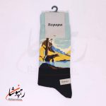 جوراب ساق بلند روپاپا (Ropapa) طرح لیتوس (litus) سیاه