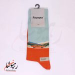 جوراب ساق بلند روپاپا (Ropapa) طرح ماسل قدیمی (celer) نارنجی