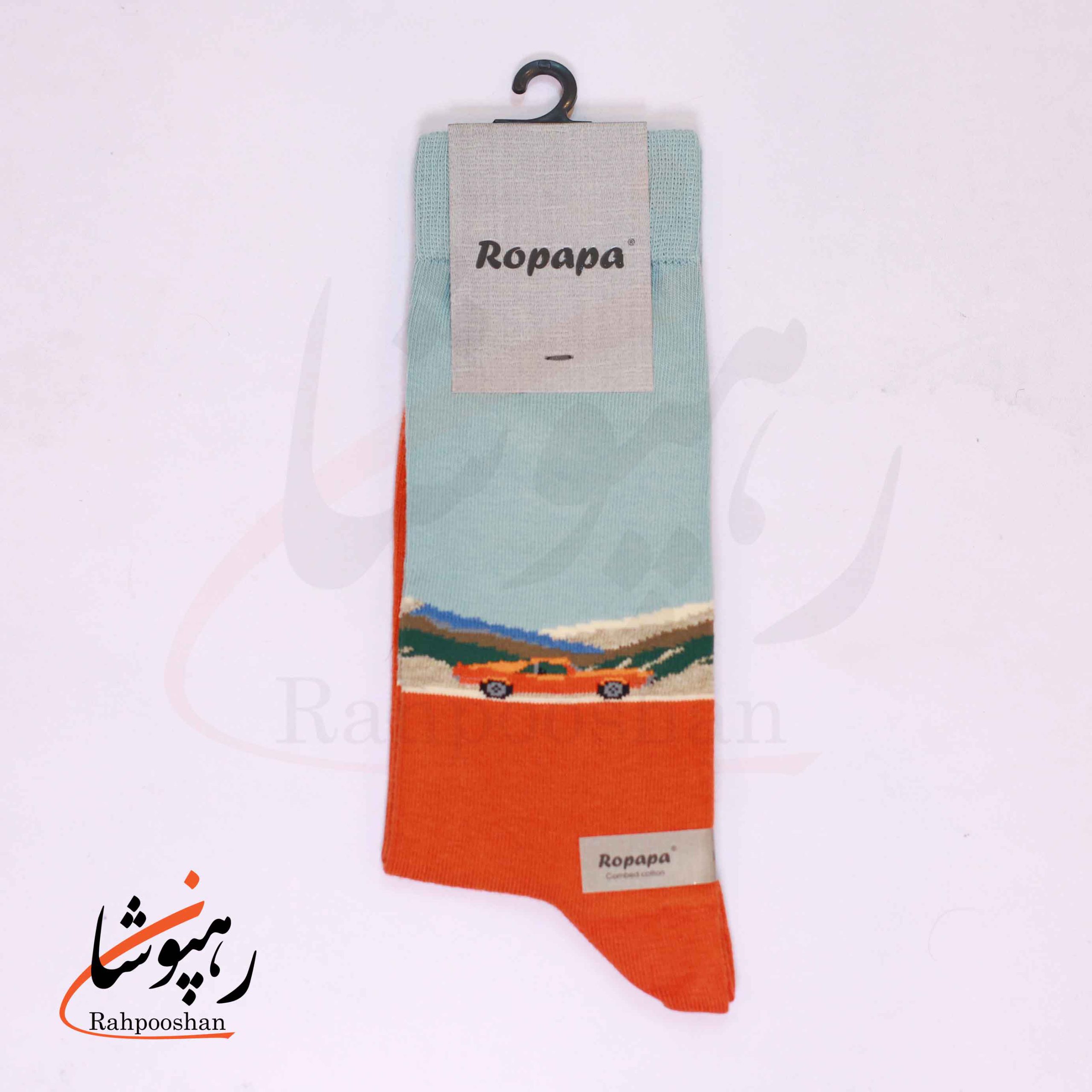 جوراب ساق بلند روپاپا (Ropapa) طرح ماسل قدیمی (celer) نارنجی جوراب ساق بلند روپاپا (Ropapa) طرح ماسل قدیمی (celer) نارنجی