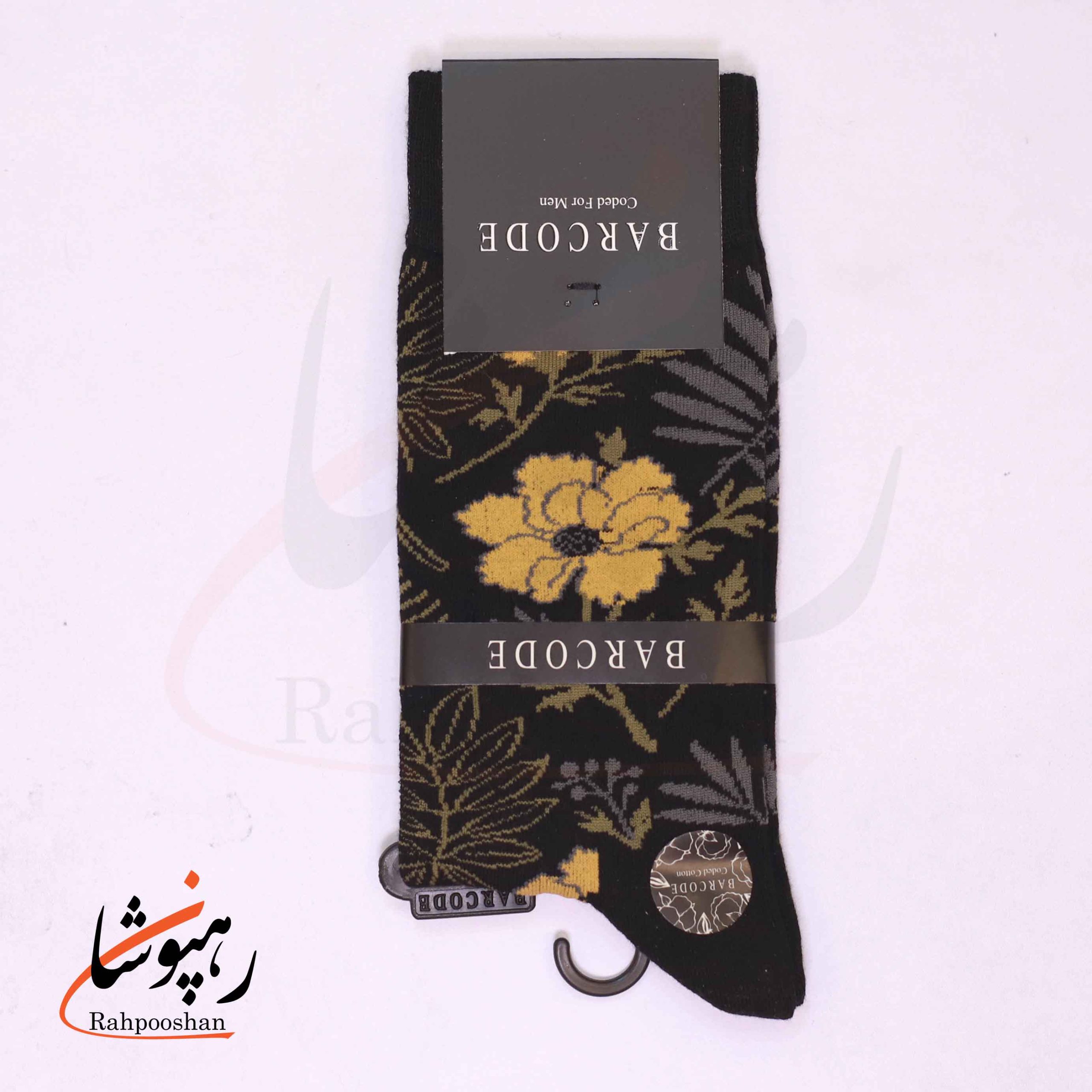 جوراب ساق بلند بارکد (BARCODE) طرح باغ شبانه(night garden) سیاه جوراب ساق بلند بارکد (BARCODE) طرح باغ شبانه(night garden) سیاه
