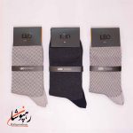 جوراب لئو LEO ساق دار دوفس سرمه‌ای و طوسی (پک 6 عددی)(107) - تصویر 2