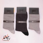 جوراب لئو LEO ساق دار دوفس مشکی و طوسی (پک 6 عددی)(109) - تصویر 2